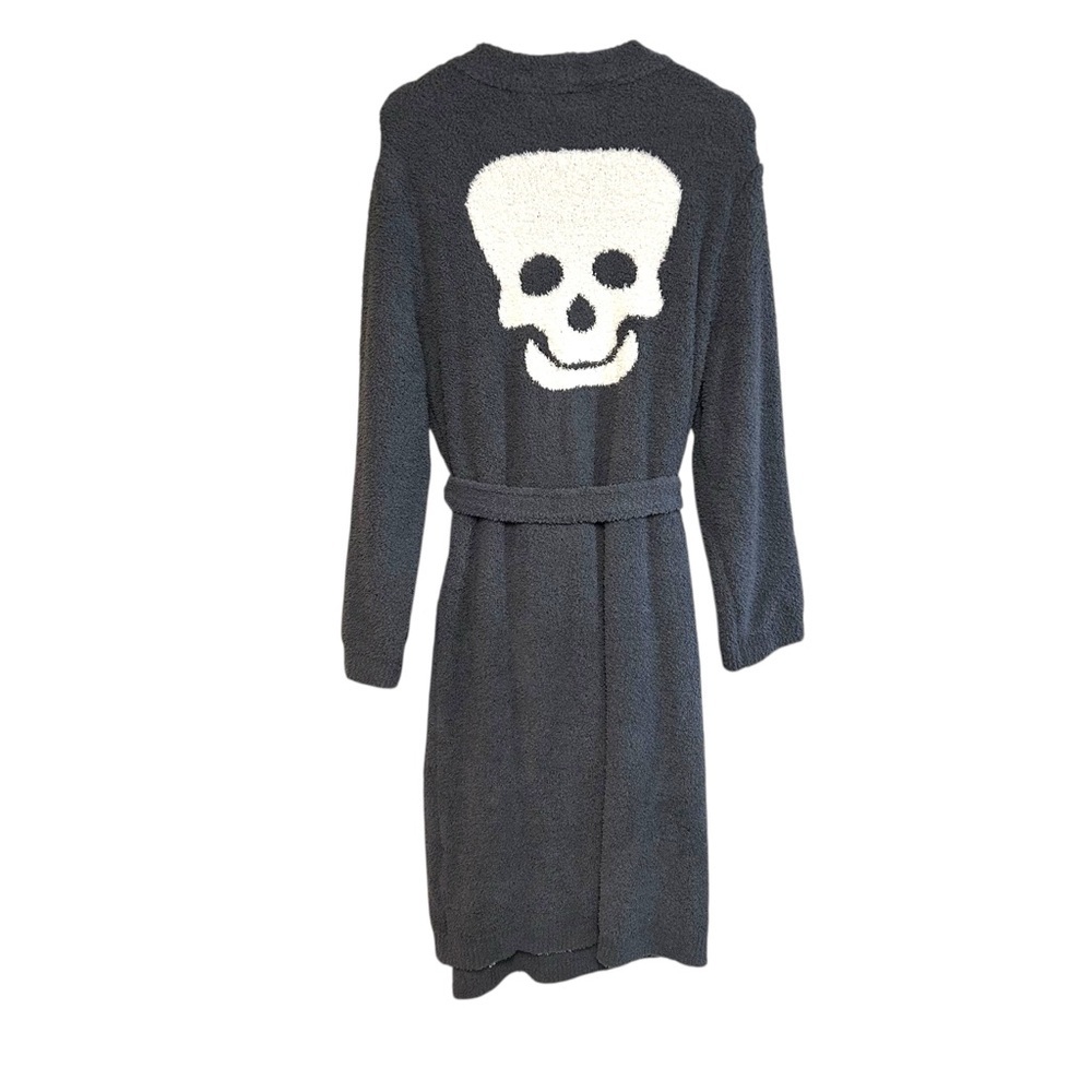 The styled collection S/M Skull💀 print novelty fluffy robe tie waist full length